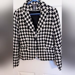 Wool Houndstooth Jacket